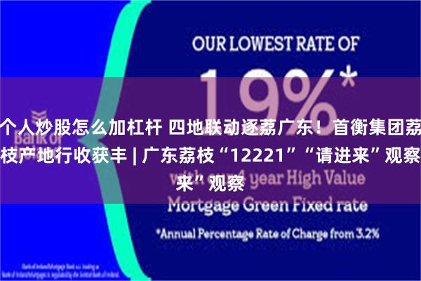 个人炒股怎么加杠杆 四地联动逐荔广东！首衡集团荔枝产地行收获丰 | 广东荔枝“12221”“请进来”观察
