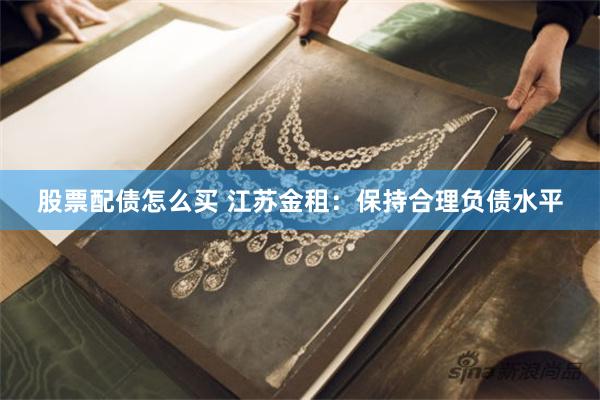 股票配债怎么买 江苏金租：保持合理负债水平