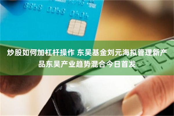 炒股如何加杠杆操作 东吴基金刘元海拟管理新产品东吴产业趋势混合今日首发