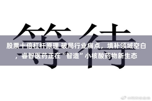 股票十倍杠杆原理 破局行业痛点，填补领域空白，睿智医药正在“智造”小核酸药物新生态