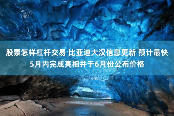 股票怎样杠杆交易 比亚迪大汉信息更新 预计最快5月内完成亮相并于6月份公布价格