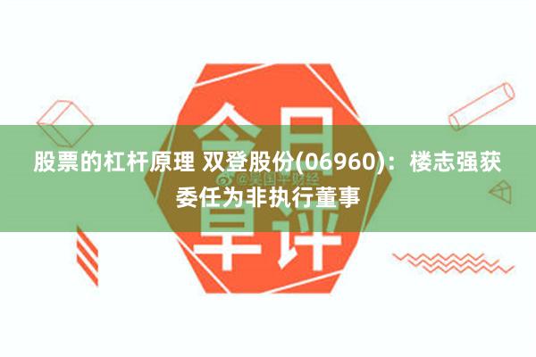 股票的杠杆原理 双登股份(06960)：楼志强获委任为非执行董事