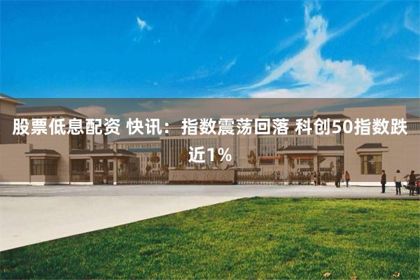 股票低息配资 快讯：指数震荡回落 科创50指数跌近1%