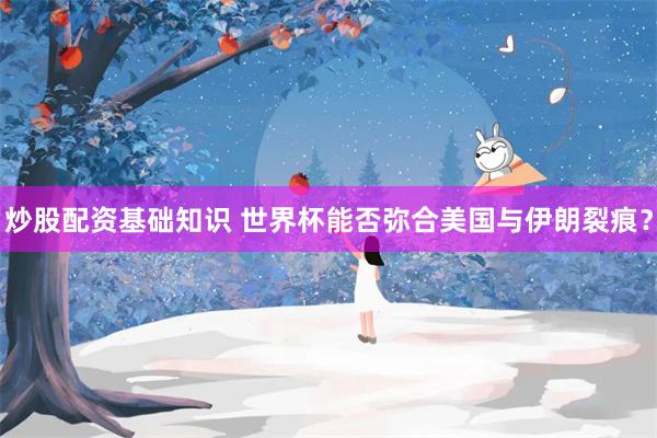 炒股配资基础知识 世界杯能否弥合美国与伊朗裂痕？