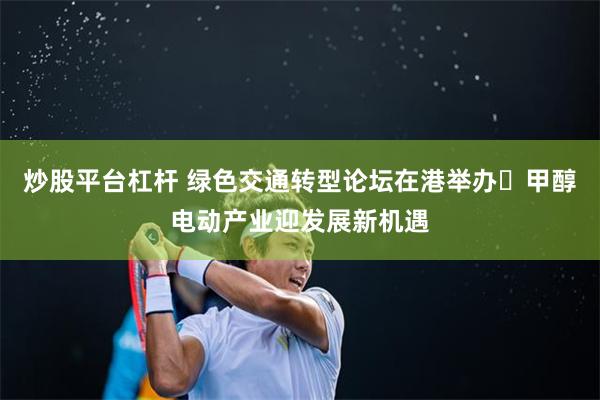 炒股平台杠杆 绿色交通转型论坛在港举办 甲醇电动产业迎发展新机遇