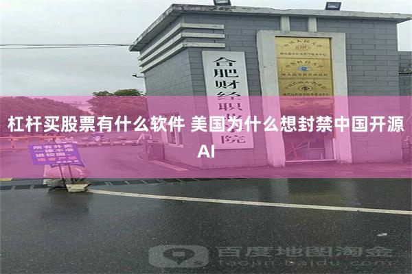 杠杆买股票有什么软件 美国为什么想封禁中国开源AI