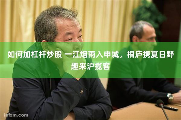 如何加杠杆炒股 一江烟雨入申城，桐庐携夏日野趣来沪揽客